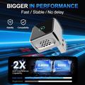 Adattatore K6 Ultra Wireless CarPlay/Android Auto 2 in 1 – Bluetooth 4.2, Wi-Fi dual-band - Argento