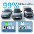 Adattatore K6 Ultra Wireless CarPlay/Android Auto 2 in 1 – Bluetooth 4.2, Wi-Fi dual-band - Argento