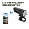 K66 1080p Telecamera per biciclette/motociclette con luce LED - Nero
