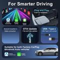 K712 AI Box wireless CarPlay/Android Auto - 4+32GB, Bluetooth 5.3, Wi-Fi dual-band - Argento