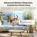 Telecamera di sicurezza wireless K7P - 1080p, tracciamento delle persone, visione notturna, audio bidirezionale - Bianca