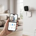 Telecamera di sicurezza wireless K7P - 1080p, tracciamento delle persone, visione notturna, audio bidirezionale - Bianca