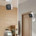 Telecamera di sicurezza wireless K7P - 1080p, tracciamento delle persone, visione notturna, audio bidirezionale - Bianca