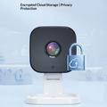 Telecamera di sicurezza wireless K7P - 1080p, tracciamento delle persone, visione notturna, audio bidirezionale - Bianca