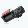 Videocamera da cruscotto K8 1080p con WiFi - Visione notturna, comando vocale, obiettivo grandangolare da 140° - Nera