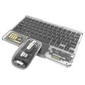 Tastiera e mouse Bluetooth trasparenti KB333
