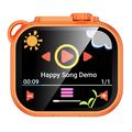 KC01: macchina fotografica giocattolo per bambini con giochi, musica e zoom 16x - Arancione