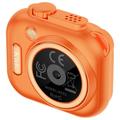 KC01: macchina fotografica giocattolo per bambini con giochi, musica e zoom 16x - Arancione