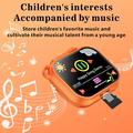 KC01: macchina fotografica giocattolo per bambini con giochi, musica e zoom 16x - Arancione