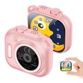 KC01 macchina fotografica giocattolo per bambini con giochi, musica e zoom 16x - Rosa