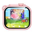KC01 macchina fotografica giocattolo per bambini con giochi, musica e zoom 16x - Rosa