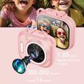 KC01 macchina fotografica giocattolo per bambini con giochi, musica e zoom 16x - Rosa