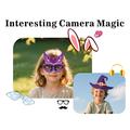 KC01 macchina fotografica giocattolo per bambini con giochi, musica e zoom 16x - Rosa