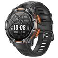 Orologio sportivo intelligente KC108 con cardiofrequenzimetro e misuratore di SpO2 - Arancione / Nero