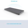 Tastiera wireless pieghevole KF 8700 con touchpad e custodia in poliuretano - Argento
