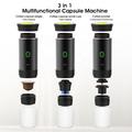KF-JN-02 Macchina per caffè espresso elettrica portatile 3 in 1 per il campeggio - Nero