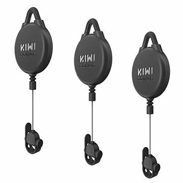 KIWI design VR Gestione dei cavi/supporto - 3 pezzi. - Nero