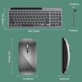 Set tastiera e mouse wireless KS184 con supporto per tablet/smartphone - Nero