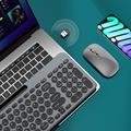 Set tastiera e mouse wireless KS184 con supporto per tablet/smartphone - Nero
