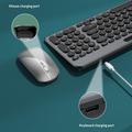 Set tastiera e mouse wireless KS184 con supporto per tablet/smartphone - Nero