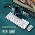 Set tastiera e mouse wireless KS184 con supporto per tablet/smartphone - Grigio