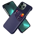 Custodia KSQ con Slot per Schede per iPhone 14 Pro Max - Blu