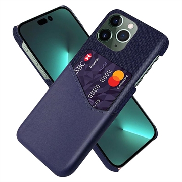 Custodia KSQ con Slot per Schede per iPhone 14 Pro Max - Blu