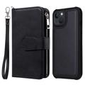 Custodia a Portafoglio Serie KT Multifunctional per iPhone 14 - Nera