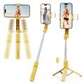 Stabilizzatore KT08 con treppiede e luce di riempimento magnetica - Giallo