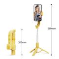 Stabilizzatore KT08 con treppiede e luce di riempimento magnetica - Giallo