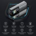 Power bank KUULAA KL-YD75 da 14000mAh con ricarica rapida PD da 100W - USB-C/USB-A - Grigio opaco