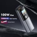 Power bank KUULAA KL-YD75 da 14000mAh con ricarica rapida PD da 100W - USB-C/USB-A - Grigio opaco