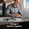 Power bank KUULAA KL-YD75 da 14000mAh con ricarica rapida PD da 100W - USB-C/USB-A - Grigio opaco