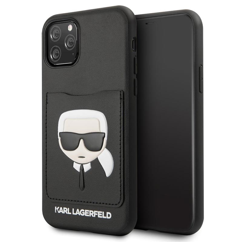 Custodia Karl Lagerfeld CardSlot per iPhone 11 Pro Max Nera