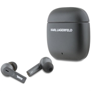 Karl Lagerfeld - Auricolari senza fili ANC/ENC TWS con logo allungato - Nero