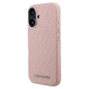 Custodia MagSafe per iPhone 16 Karl Lagerfeld FW Stamped Karl - Rosa