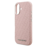 Custodia MagSafe per iPhone 16 Karl Lagerfeld FW Stamped Karl - Rosa