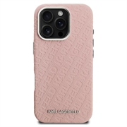 Custodia MagSafe per iPhone 16 Pro Max Karl Lagerfeld FW Stamped Karl - Rosa