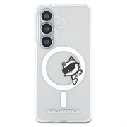 Custodia magnetica Samsung Galaxy S26+ Karl Lagerfeld IML Choupette Peekaboo Logo - Trasparente