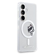 Custodia magnetica Samsung Galaxy S26+ Karl Lagerfeld IML Choupette Peekaboo Logo - Trasparente