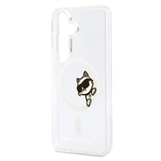 Custodia magnetica Samsung Galaxy S26+ Karl Lagerfeld IML Choupette Peekaboo Logo - Trasparente
