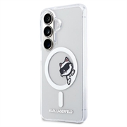 Custodia magnetica Samsung Galaxy S26 Karl Lagerfeld IML Choupette Peekaboo Logo - Trasparente