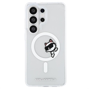Custodia magnetica Samsung Galaxy S26 Ultra Karl Lagerfeld IML Choupette Peekaboo Logo - Trasparente