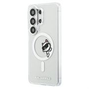 Custodia magnetica Samsung Galaxy S26 Ultra Karl Lagerfeld IML Choupette Peekaboo Logo - Trasparente