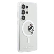 Custodia magnetica Samsung Galaxy S26 Ultra Karl Lagerfeld IML Choupette Peekaboo Logo - Trasparente