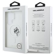 Custodia magnetica Samsung Galaxy S26 Ultra Karl Lagerfeld IML Choupette Peekaboo Logo - Trasparente