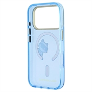 Custodia magnetica iPhone 18 Pro Karl Lagerfeld IML Choupette Peekaboo Logo - Blu