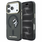 Custodia magnetica iPhone 18 Pro Max Karl Lagerfeld IML Choupette Peekaboo Logo