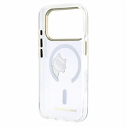 Custodia magnetica iPhone 18 Pro Max Karl Lagerfeld IML Choupette Peekaboo Logo - Trasparente
