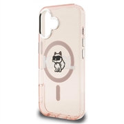 Custodia MagSafe per iPhone 16 Karl Lagerfeld IML Choupette Sketch Logo